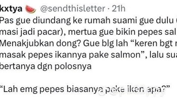 Pepes salmon. Kamu biasanya pepes pake ikan apa? Foto: X/sendthisletter