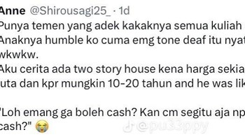 Kalau bisa cash kenapa tidak? Foto: X/Shirousagi25_