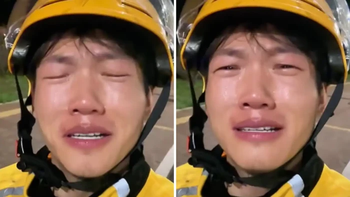 Pengantar makanan di China ini menangis dan curhat lewat video, karena lelah harus antar makanan selama sepuluh jam.