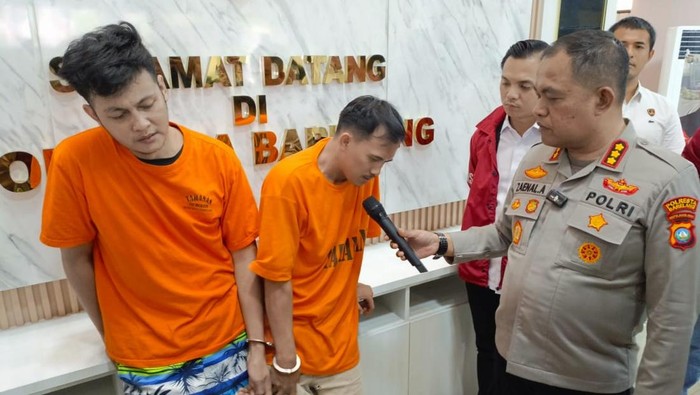 Dua pelaku pencurian modus pecah kaca mobil yang beraksi di tiga lokasi di Batam ditangkap polisi. (Dok Polresta Barelang)