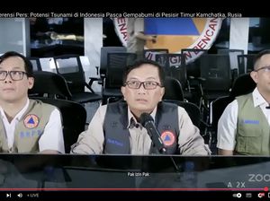BNPB Imbau Warga di 6 Wilayah Jauhi Pantai 2 Jam Sebelum Estimasi Tsunami