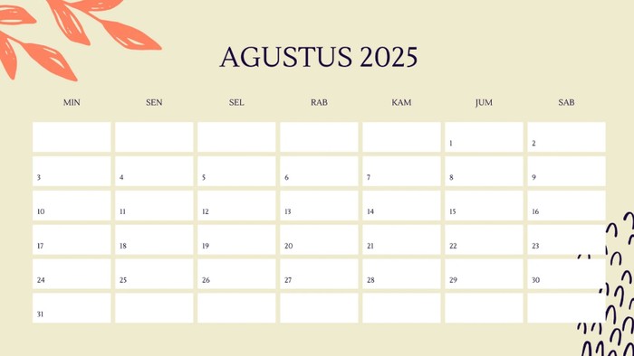 KALENDER AGUSTUS 2025.