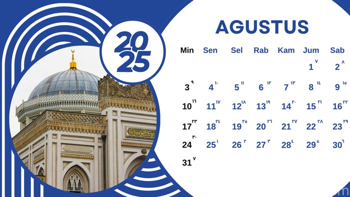 Kalender Hijriah Agustus 2025.