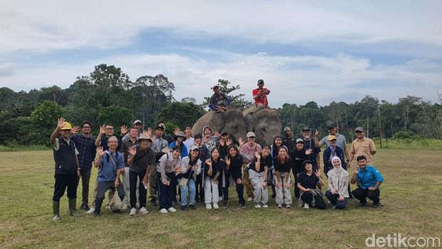 Kunjungan mahasiswa dan pelajar Jepang ke APP Group ( Raja Adil/detikcom)