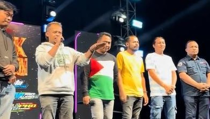 Para pengusaha sound system mendeklarasikan Sound Karnaval Indonesia sebagai ganti sound horeg saat menggelar acara di Turen, Malang.