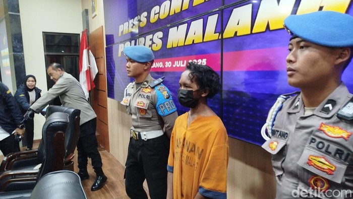 Pelaku pelecehan anak tetangga yang baru berusia 4 tahun di Malang tertangkap.