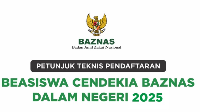 Pendaftaran Beasiswa Cendekia Baznas 2025