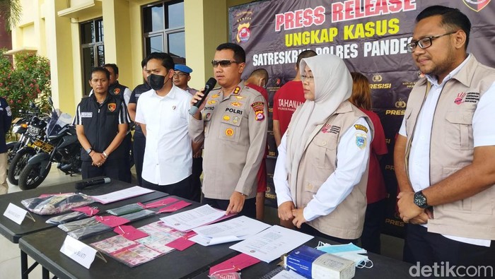 Polres Pandeglang ungkap kasus TPPO. (Aris Rivaldo/detikcom)