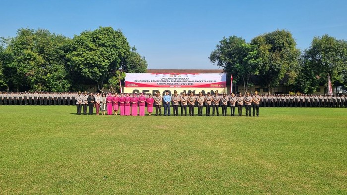 Polri Gelar Upacara Pembukaan Pendidikan Bintara Polwan, Diikuti 625 Orang