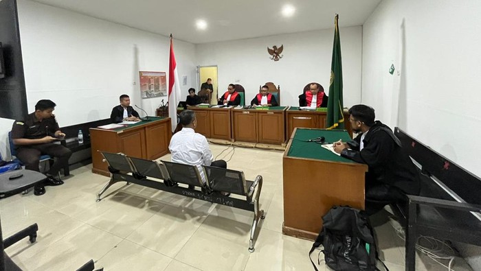 Sidang putusan mantan kepala desa Lubuk Mas, Musi Rawas Utara (Muratara) Saharudin