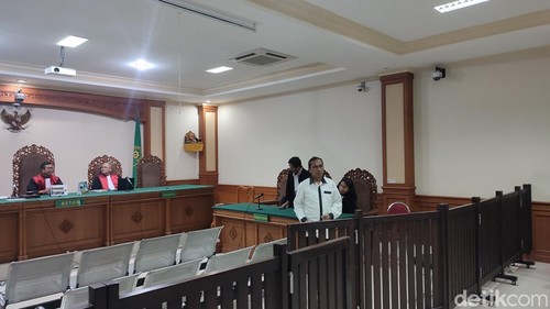 Vonis mantan Ketua LPD Ngis di Pengadilan Tipikor Denpasar, Rabu (30/7/2025).