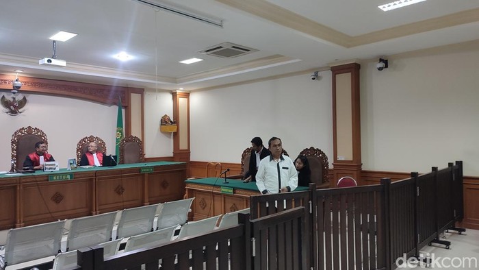 Vonis mantan Ketua LPD Ngis di Pengadilan Tipikor Denpasar, Rabu (30/7/2025).