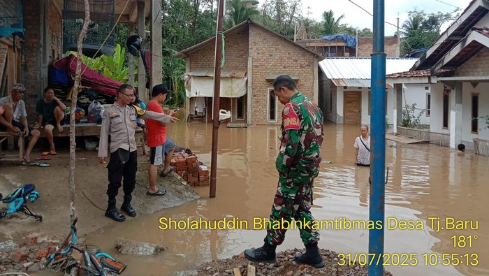 Banjir yang terjadi di OKU, Sumsel.