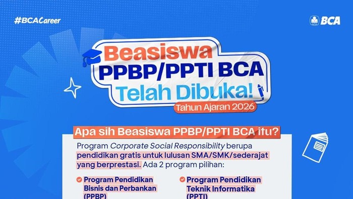 Beasiswa PBPB dan PPTI BCA