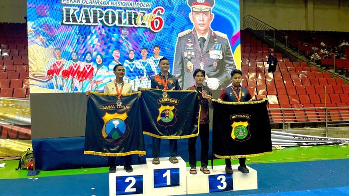 Bripda Gabriel Raih Dua Medali Kapolri Cup VI Taekwondo