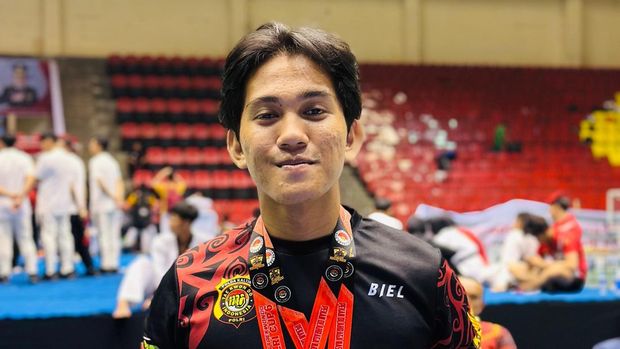 Bripda Gabriel Raih Dua Medali Kapolri Cup VI Taekwondo