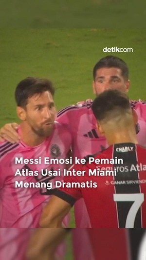 Video: Emosi Messi ke Pemain Atlas Usai Inter Miami Menang Dramatis