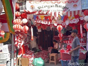 Kampung Bendera Surabaya Lesu Jelang HUT ke-80 RI