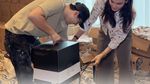 Ketika Artis-artis Semangat Unboxing Mesin Kopi Suvenir Luna & Maxime