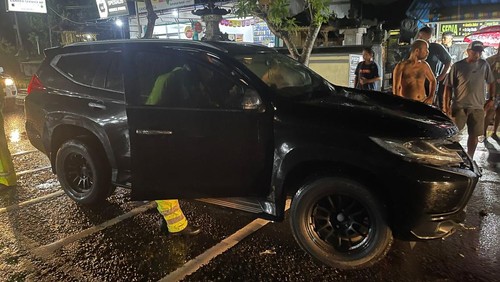 Lakalantas di Jalan Jalan Umum Ngurah Rai, Lingkungan Menega, Kelurahan Dauhwaru, Kecamatan Jembrana, Kabupaten Jembrana, Bali, pada Rabu (30/7/2025). (Polres Jembrana)