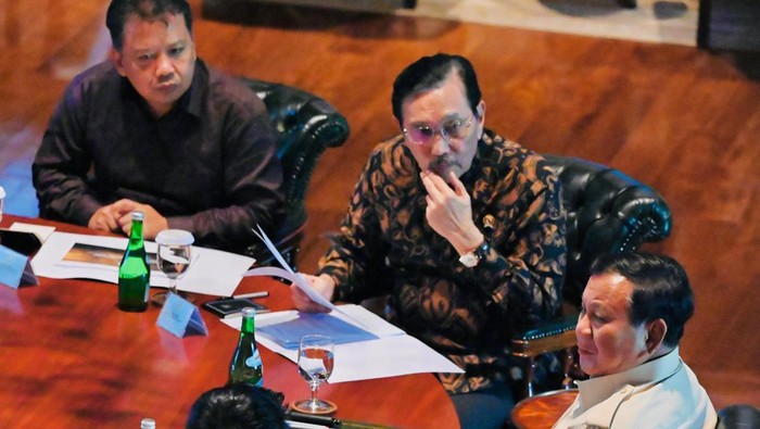 Rapat Presiden Prabowo dengan Ketua DEN Luhut Binsar Pandjaita