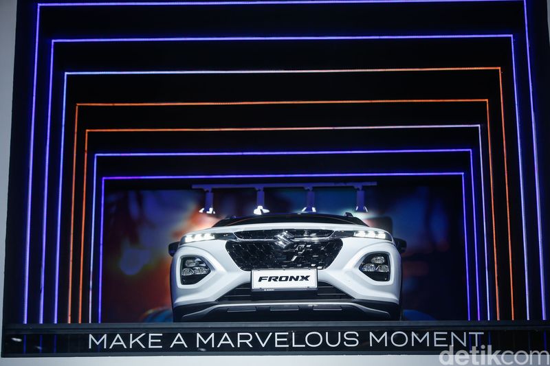 Suzuki Fronx tampil dalam ajang Gaikindo Indonesia International Auto Show (GIIAS) 2025 yang digelar di ICE BSD, Tangerang, Rabu (30/7/2025).