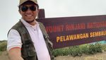 Hobi Mendaki, Tifatul Sembiring Pasang Plang Imbauan di Rinjani