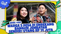 Video: Warga 5 Desa di Enrekang Bangun Jembatan Sendiri-Utang Rp 14 Juta