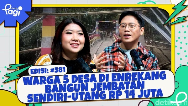 Video: Warga 5 Desa di Enrekang Bangun Jembatan Sendiri-Utang Rp 14 Juta