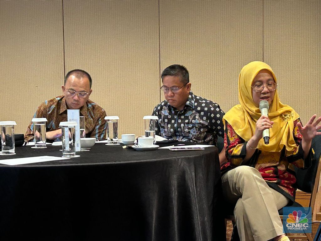Direktur Jenderal Pengelolaan Kelautan KKP, Koswara dalam Media Gathering di Jakarta, Jumat (1/8/2025). (CNBC Indonesia/Martyasari Rizky)dalam Media Gathering di Jakarta, Jumat (1/8/2025). (CNBC Indonesia/Martyasari Rizky)