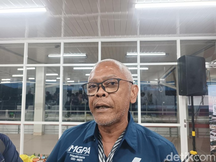 Direktur Utama MGPA Priandhi Satria saat ditemui awak media di Sirkuit Mandalika belum lama ini
