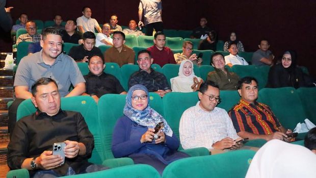 Forkopimda Sumut nobar film Believe di Medan. (Istimewa)