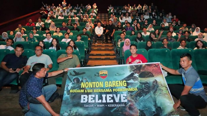 Forkopimda Sumut nobar film Believe di Medan. (Istimewa)
