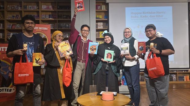 Indo Harry Potter Gelar Gathering di Gramedia Jalma, Blok M, Jakarta Selatan pada Kamis (31/7/2025).