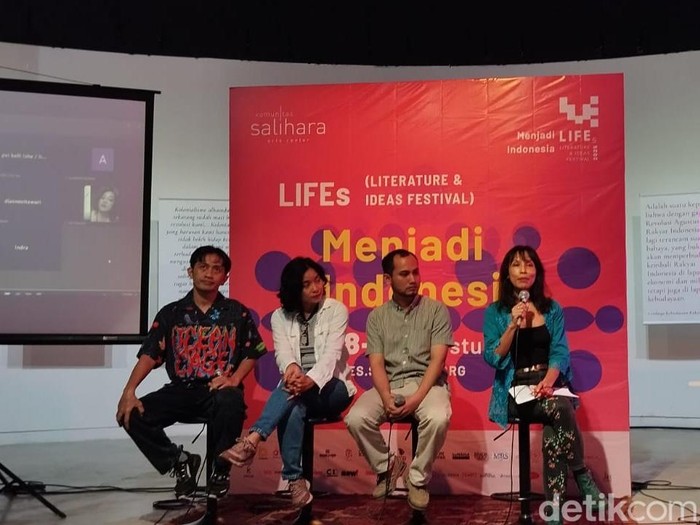 Jumpa pers Literature and Ideas Festival (LIFEs) 2025 digelar di Komunitas Salihara, Jumat (1/8/2025).