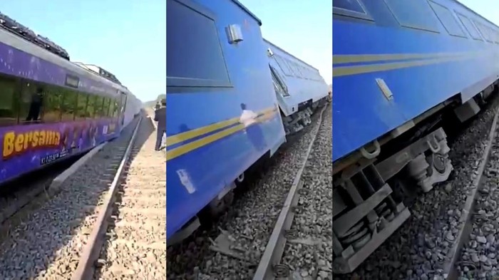 Kereta api anjiok di Subang