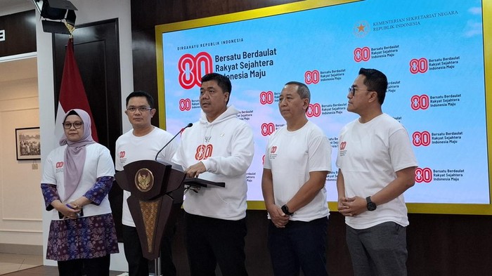 Konferensi pers libur nasional (Rolando/detikcom)