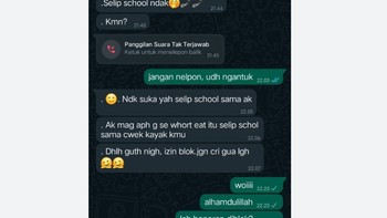 Sleep call jadi selip school. Huhu. Foto: TikTok/i5uckers.era  