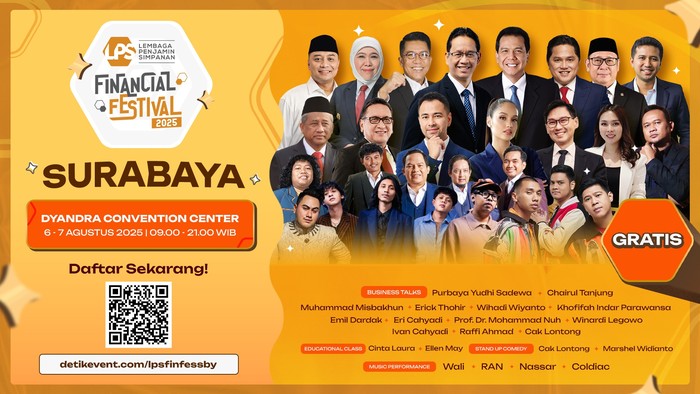 LPS  menggelar Financial Festival pada 6-7 Agustus di Dyandra Convention Center Surabaya