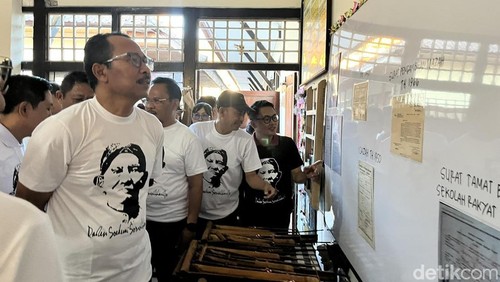 Perayaan HUT ke-150 SDN 1 Paket Agung, Jumat (1/8/2025).