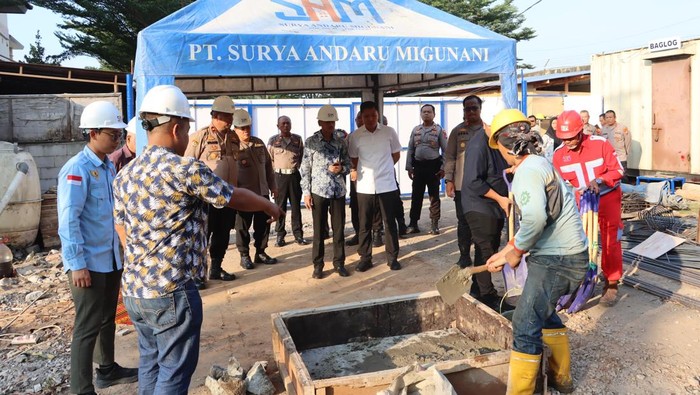 Polres Pelabuhan Tanjung Priok mulai pembangunan asrama untuk personel. (dok Istimewa)