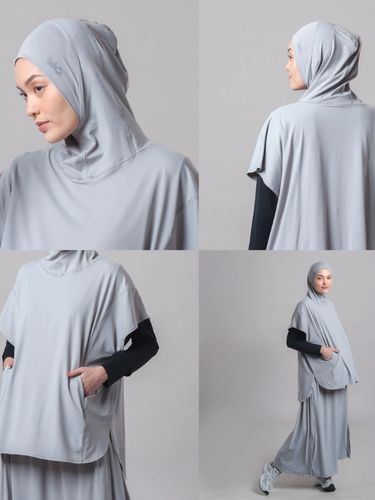 Rekomendasi hijab rompi olahraga instan anti UV dari naPocut.