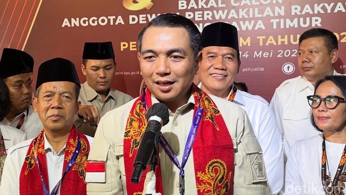 Sekretaris DPD Gerindra Jatim Kharisma Febriansyah