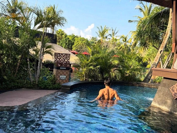 Siwon Choi liburan di Bali.
