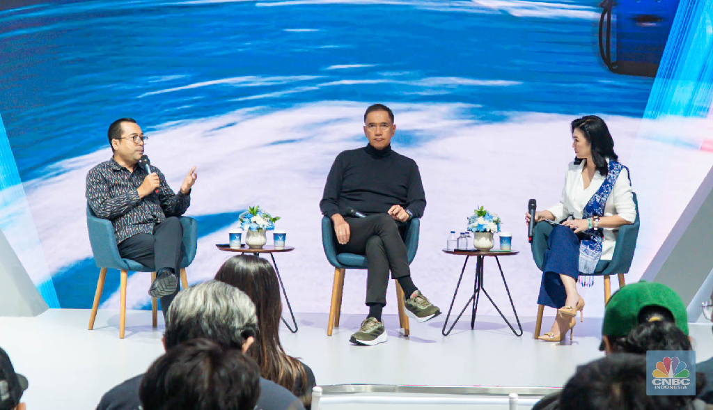 VIN TALKS di Gaikindo Indonesia International Auto Show (GIIAS) 2025, Jumat (1/8/2025). (CNBC Indonesia/Ferry Sandi)