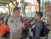 Ahmad Gembira Motor yang Dicuri Maling Dikembalikan Polisi