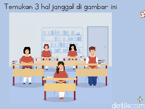 10 Teka Teki untuk Uji Logika, Temukan Hal Janggal dari Gambar Ini