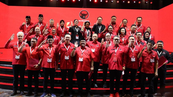 Jajaran pengurus PDIP periode 2025-2030