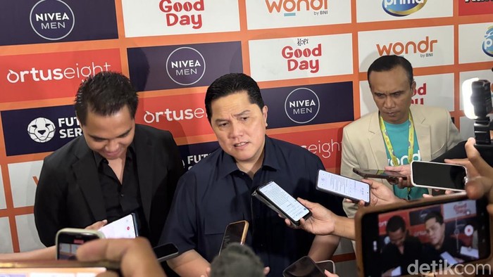 Ketum PSSI Erick Thohir di Surabaya