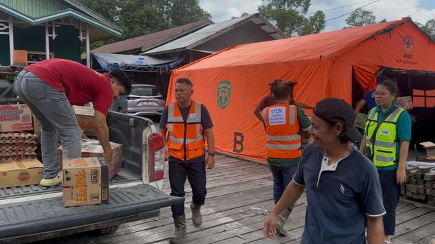 Longsor di Bantaran Sungai Mahakam Kubar